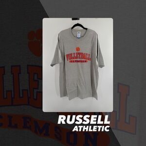 EUC Russell Athletic Clemson Volleyball Graphic Tee Shirt